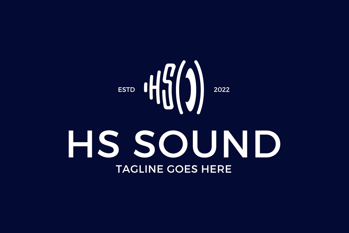 Letter HS Sound Logo, a Branding & Logo Template by juliawan