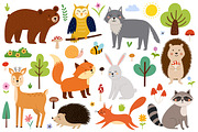 Cute Forest Animals Big Collection, an Animal Illustration by Gulnara Sabirova (Thumbnail 4 of 16)