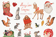 Vintage Christmas Illustrations, a Decorative Illustration by whiteheartdesign (Thumbnail 13 of 22)