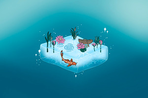 200 Procreate Kawaii Pond Stamps