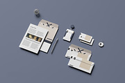 Minimal Corporate Stationery Mockup, a Stationery Template by graphicstory (Thumbnail 8 of 9)