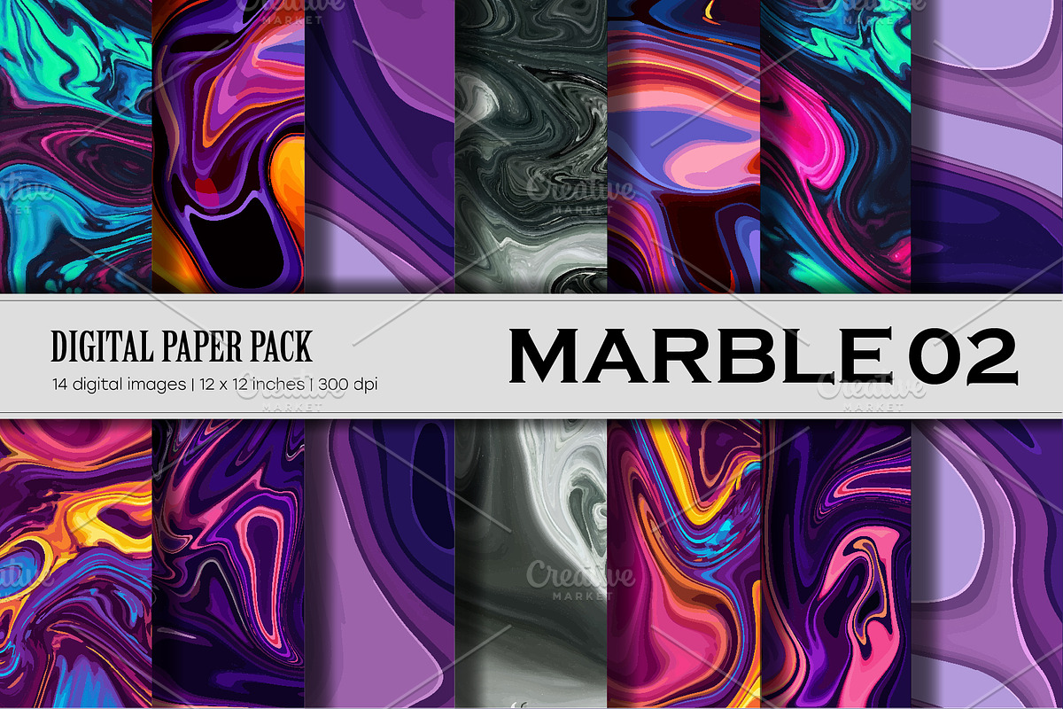 Marble Background. Digital Paper 02., a Texture Graphic by KENO Mascots (Photo 1 of 3)