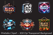 Black Friday Banners and Signs Clipa, an Illustration by RobertsArt (Thumbnail 5 of 7)