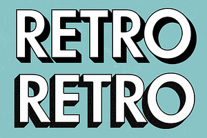 10 Retro Text Effect Actions