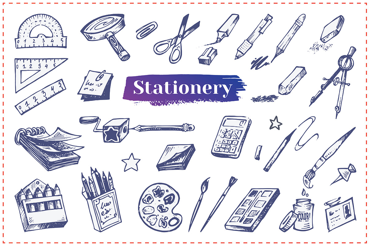 Back to school. Icons. Calligraphy, an Education Illustration by Margo Miller (Photo 4 of 18)