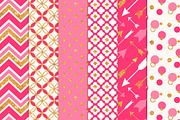 Hot Pink Bohemian Glitter Patterns, a Pattern Graphic by Amanda Ilkov (Thumbnail 2 of 3)