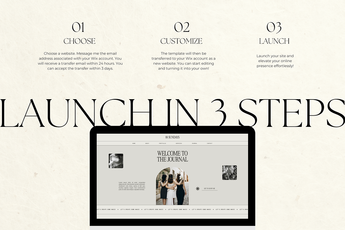 Wix Website Template Photography, a Wix Template by Branding Babe Co. (Photo 6 of 10)