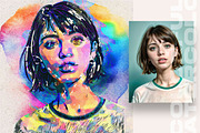 Colorful Watercolor Photo Effects, an Action Add-On by Amorjesu.com (Thumbnail 25 of 40)