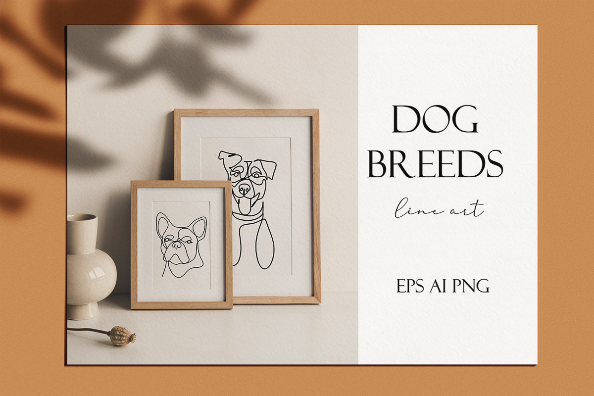 30 Dogs line art. Dog breeds, an Animal Illustration by velychko.ua (Photo 1 of 5)