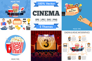 Cinema and Movie Themes, a Food Illustration by TAlex
