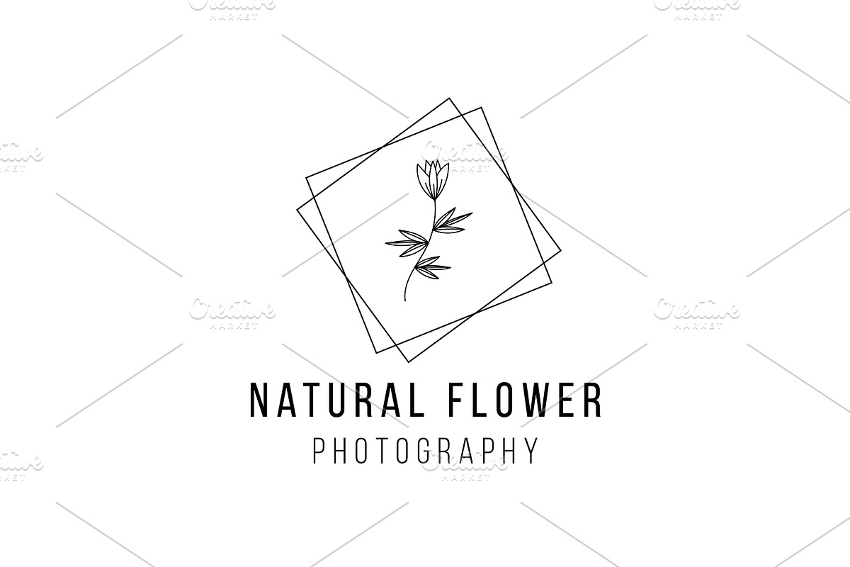 Minimalist Wedding Flower Logo Set, a Branding & Logo Template by Dyn Studio (Photo 4 of 6)