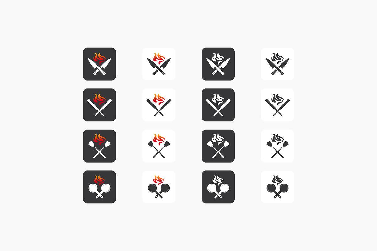 Set of Chef Logo designs concept, a Branding & Logo Template by Lucky Creative (Photo 2 of 6)