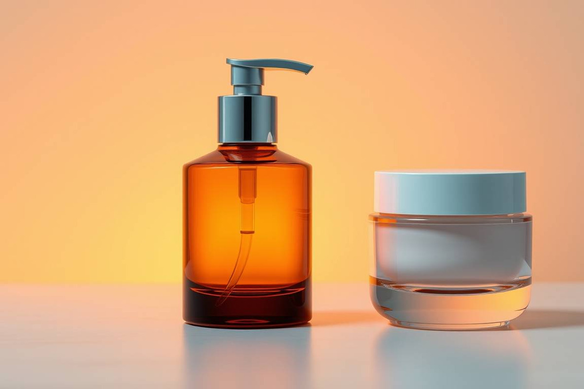63 Skincare Bottle & Jar Set Mockup, an Advertising Mockup by adenpinkstore (Photo 17 of 25)