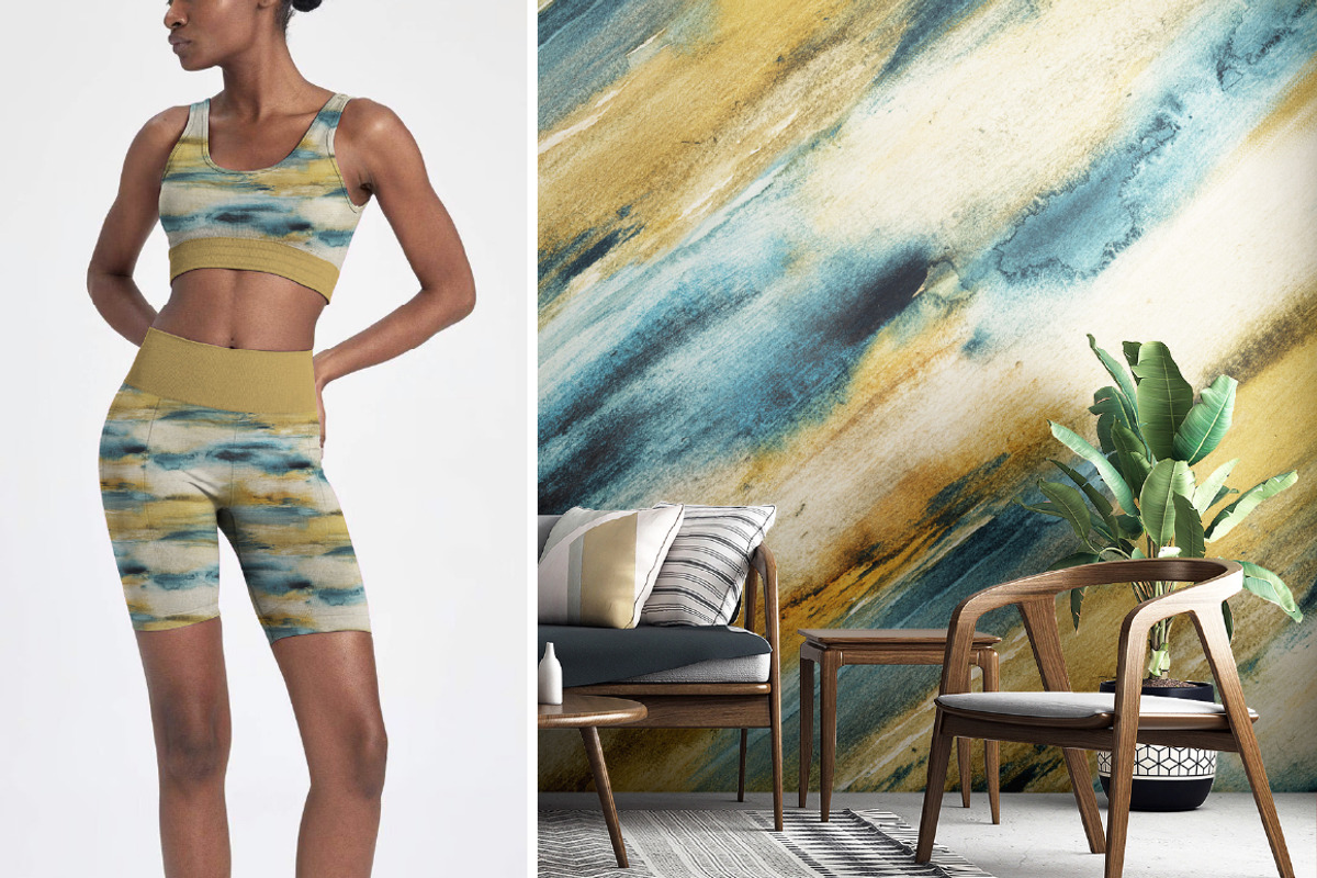 Modern Watercolor Abstract Texture, a Pattern Graphic by Gullenda (Photo 6 of 6)