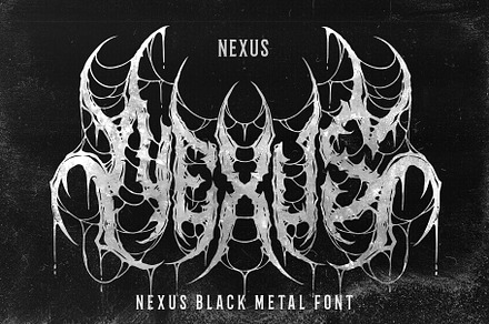 Nexus Blackmetal Font, a Blackletter Font by Blackmetalfont
