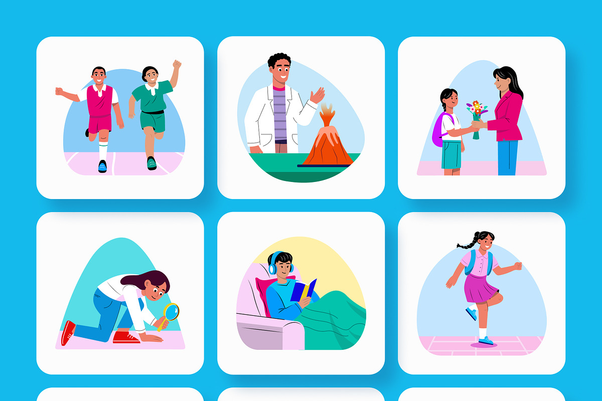 Back To School Illustration Art Pack, an Education Illustration by Brickclay (Photo 8 of 10)