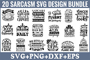 Sarcasm Svg Design Bundle, an Illustration by Libby Wishes (Thumbnail 1 of 20)