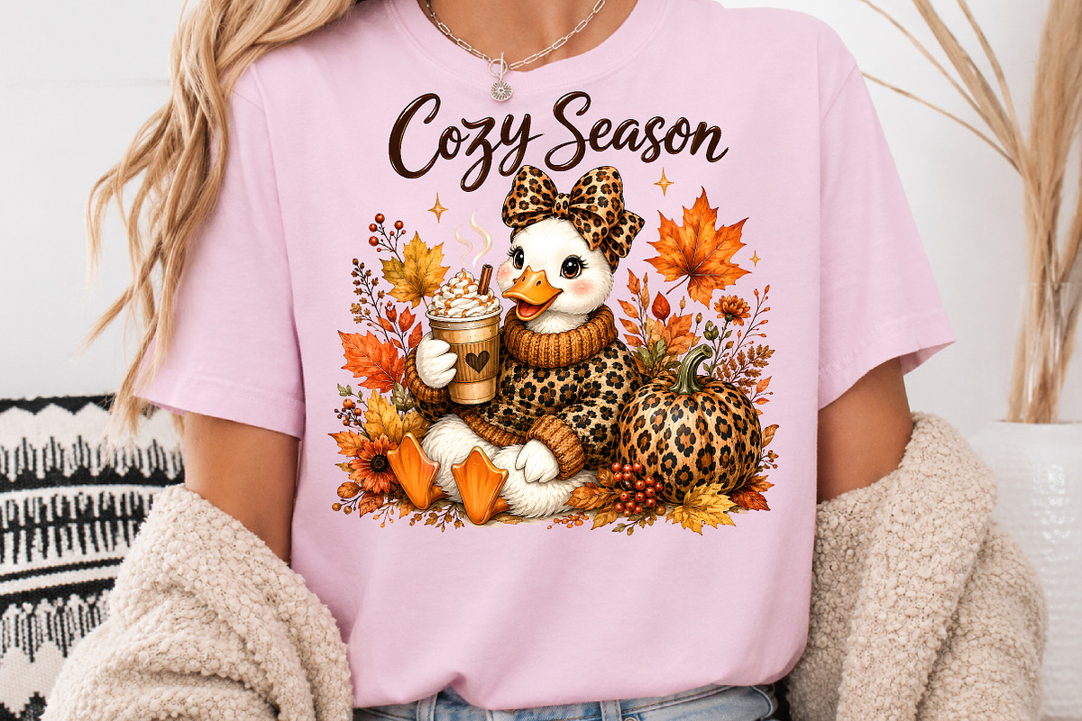 Cozy Season Duck Autumn PNG, a Seasonal Illustration by Rose Art (Photo 3 of 4)