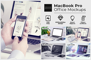 MacBook Pro Office Mockups