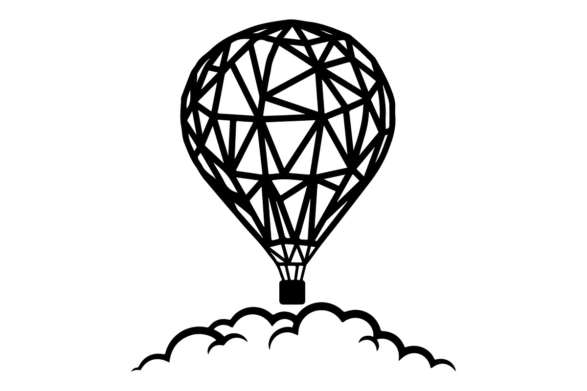 Hot Air Balloon Silhouette Bundle, an Object Illustration by Gaye Art (Photo 14 of 31)