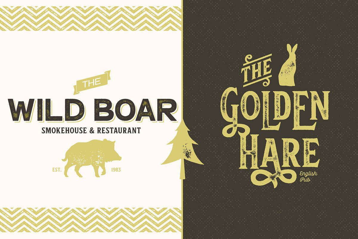 Hops And Barley font Collection preview 3