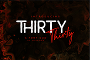 Thirty Font Duo, a Sans Serif Font by Vilogsign (Thumbnail 1 of 14)