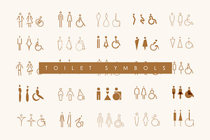 Toilet Symbol, an Object Illustration by Anna