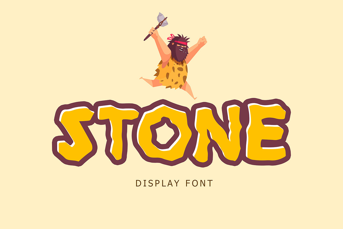 Stone Display Font, a Font by Formatika Studio (Photo 1 of 6)