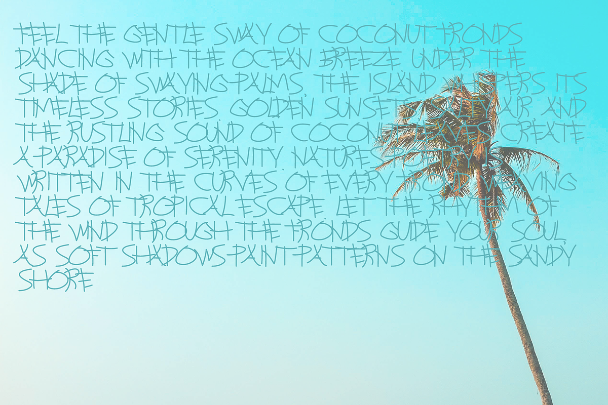 Belarak Coconut Font, a Script Font by Erifqizefont (Photo 5 of 5)