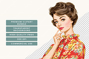 Retro Glamour Midcentury Women, a Person Illustration by BusyDaydesign (Thumbnail 7 of 9)