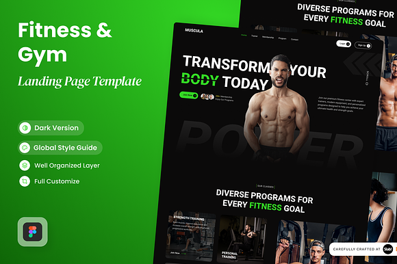 Muscula - Fitness & Gym Landing Page preview 5