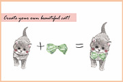 Raccoons & Cats-Watercolor Clipart, an Animal Illustration by VianneArt (Thumbnail 7 of 7)