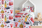 London Seamless Patterns, a Pattern Graphic by MitrushovaArt (Thumbnail 2 of 9)