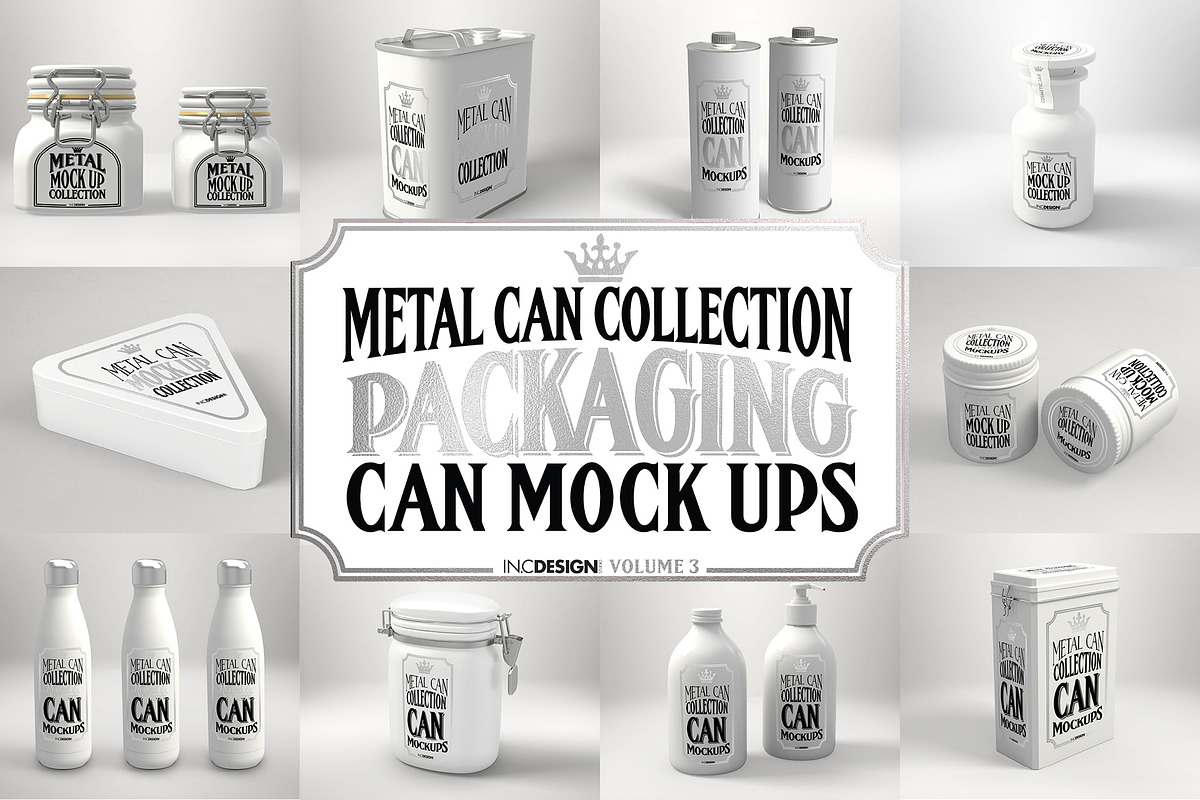 Vol3. Metal Can Mockup Collection, a Pens & Pencil Mockup by INCDesign (Photo 22 of 23)