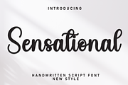 Sensational | Script Font, a Handwritten Font by Scratchones (Thumbnail 1 of 8)