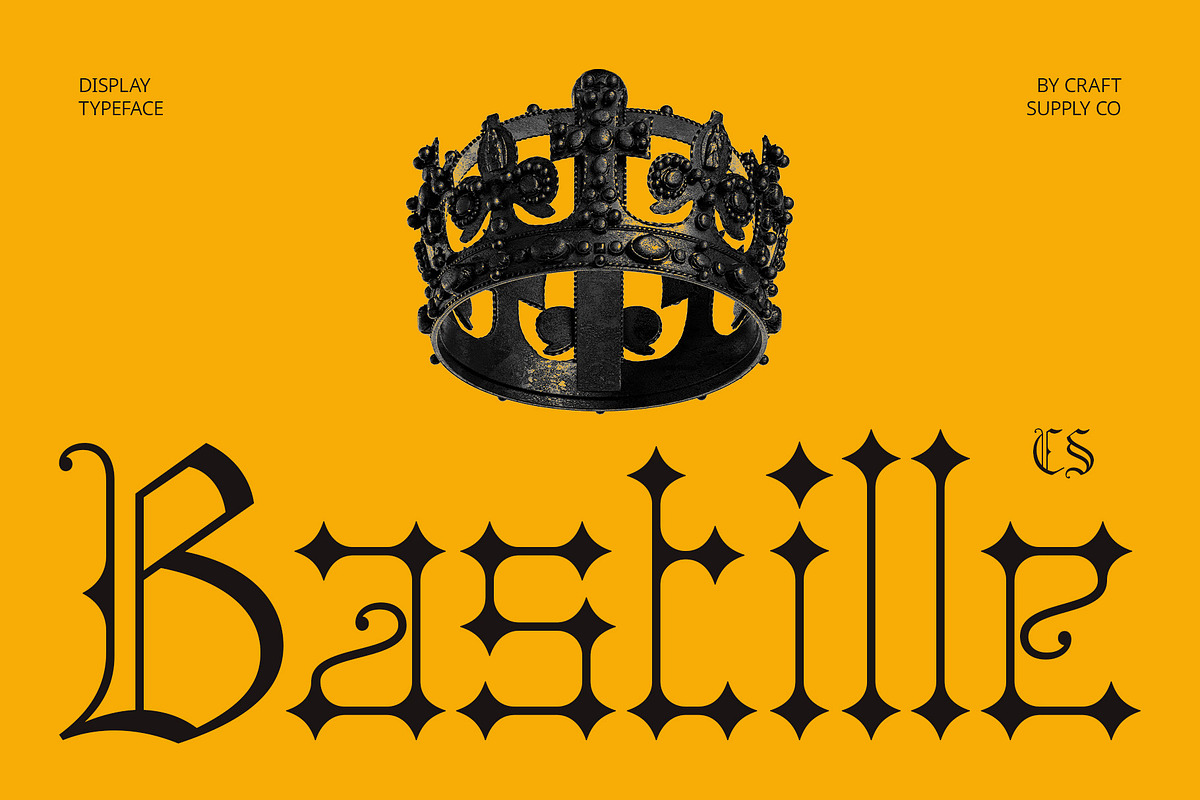 CS Bastille – Blackletter Font, a Blackletter Font by Craft Supply Co. (Photo 1 of 8)