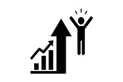 50 Business Growth Success Icons Bun, an Illustration by Designer_Momina (Thumbnail 44 of 51)