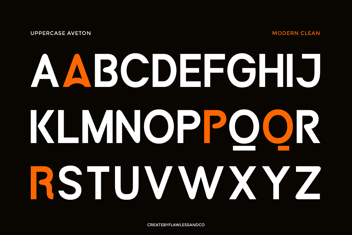 Aveton - Corporate Logo Font, a Sans Serif Font by Flawless And Co (Photo 8 of 10)