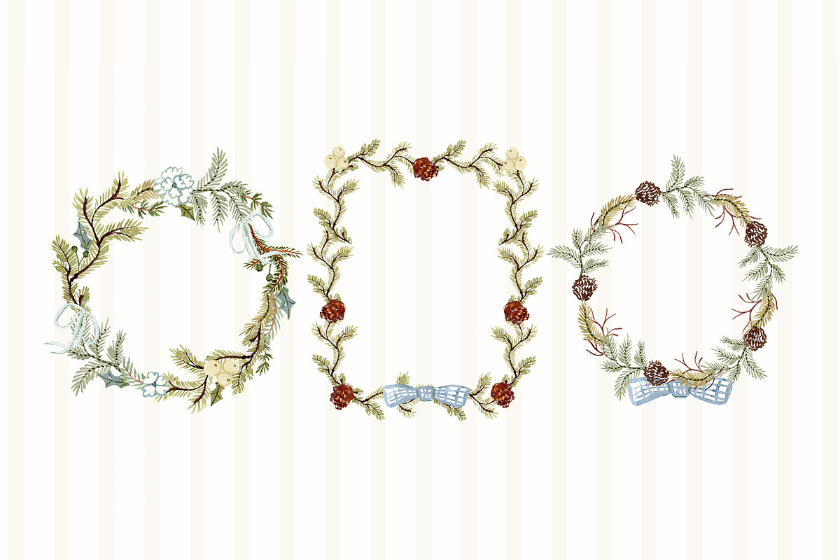 Watercolor Christmas Clipart, an Object Graphic by Webvilla Studio (Photo 2 of 3)