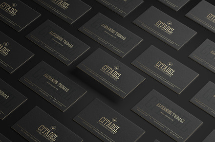 Elegant Gold Business Card