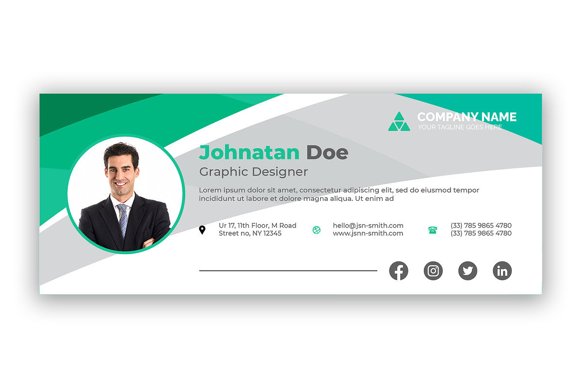 Email Signatures Pack, an Email Template by Curve Design (Photo 8 of 9)