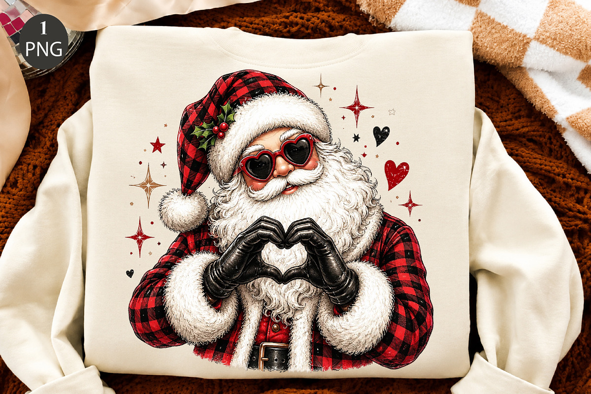 Funny Christmas Santa Claus PNG, a Seasonal Illustration by Craft Nest (Photo 1 of 6)