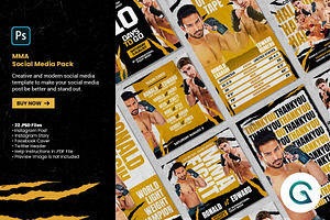 MMA Social Media Pack Template