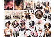 Happy New Year Clipart | Carnival, a Person Illustration by GlamArtZhanna (Thumbnail 5 of 5)