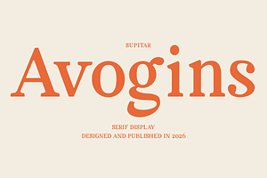 Avogins - Serif Display