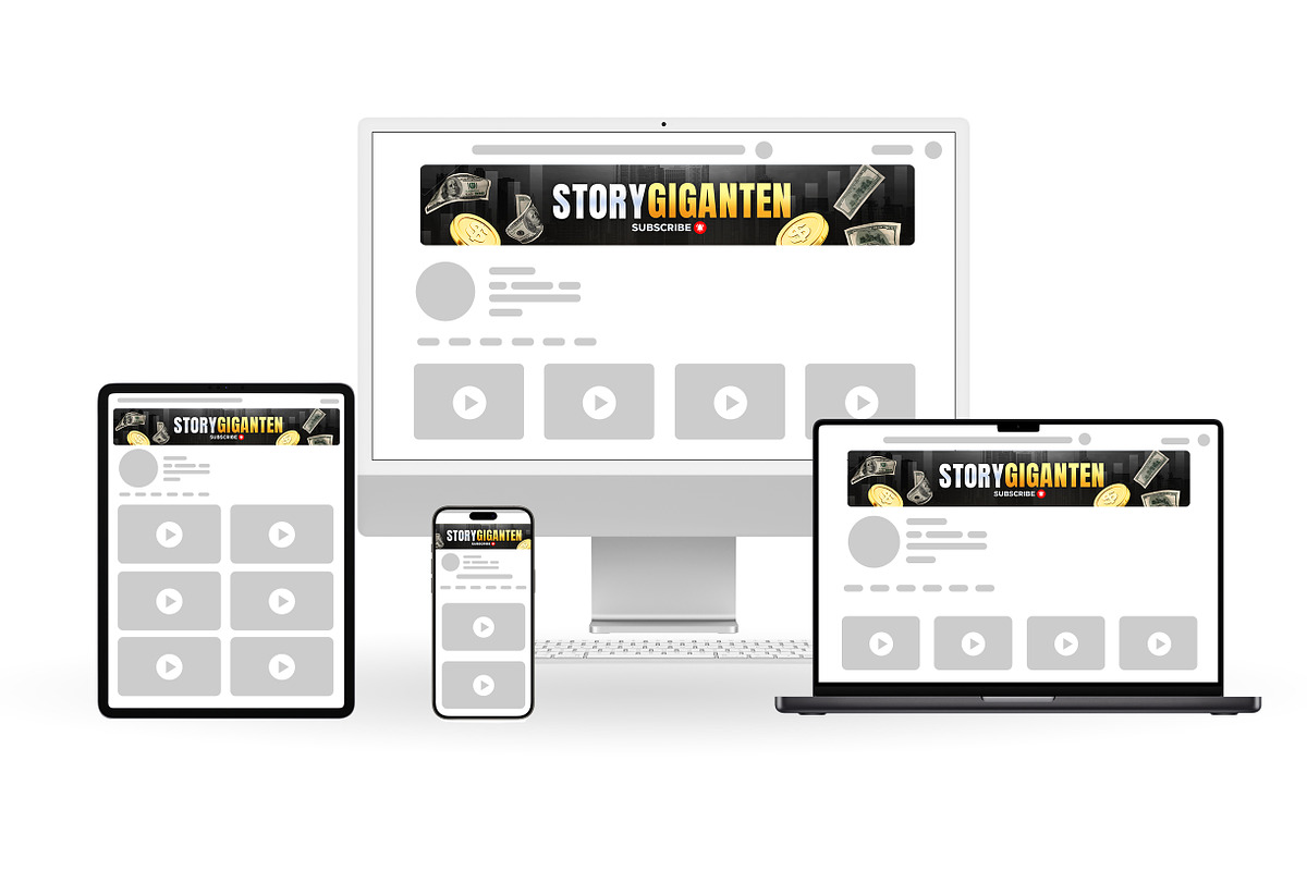 Finance News YouTube banner Template, a Social Media Template by Vaughn Studios (Photo 3 of 5)