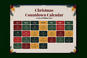 Merry Moments Countdown, a Stationery Template by MightyDesign (Thumbnail 1 of 5)
