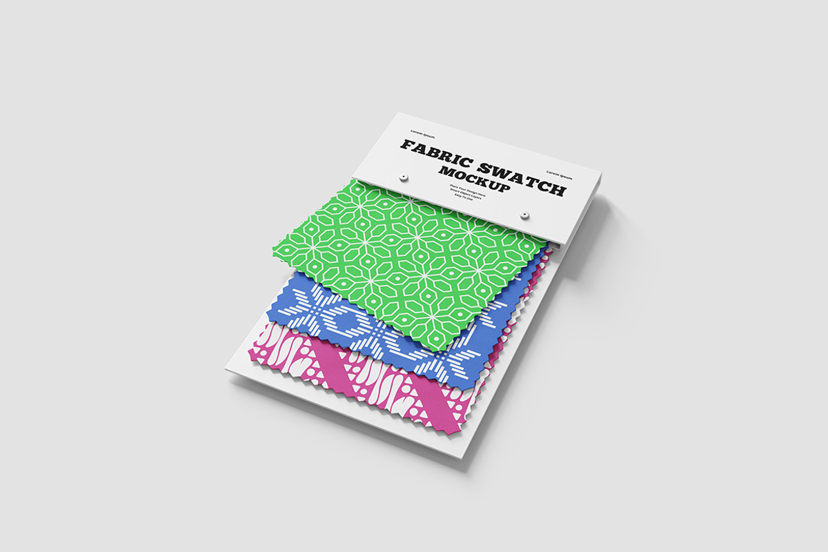 Fabric Swatch Mockup, a Product Mockup by Indah (Photo 2 of 6)