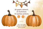 Autumn farm-kids collection, a Seasonal Illustration by Linerisyart (Thumbnail 7 of 23)