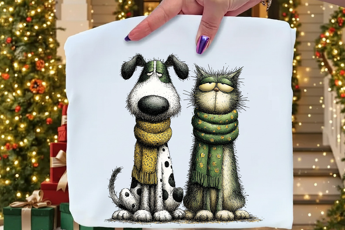 Quirky Cats Friendship Clipart, an Illustration by Craft Nest (Photo 9 of 10)